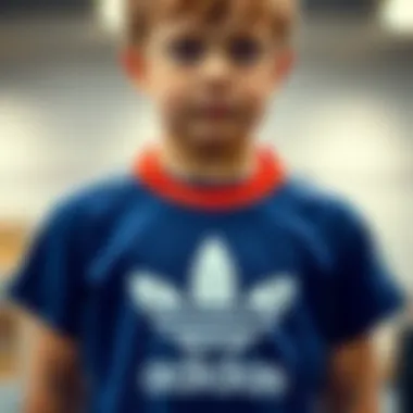 Illustration of care tips for Adidas baby t-shirts