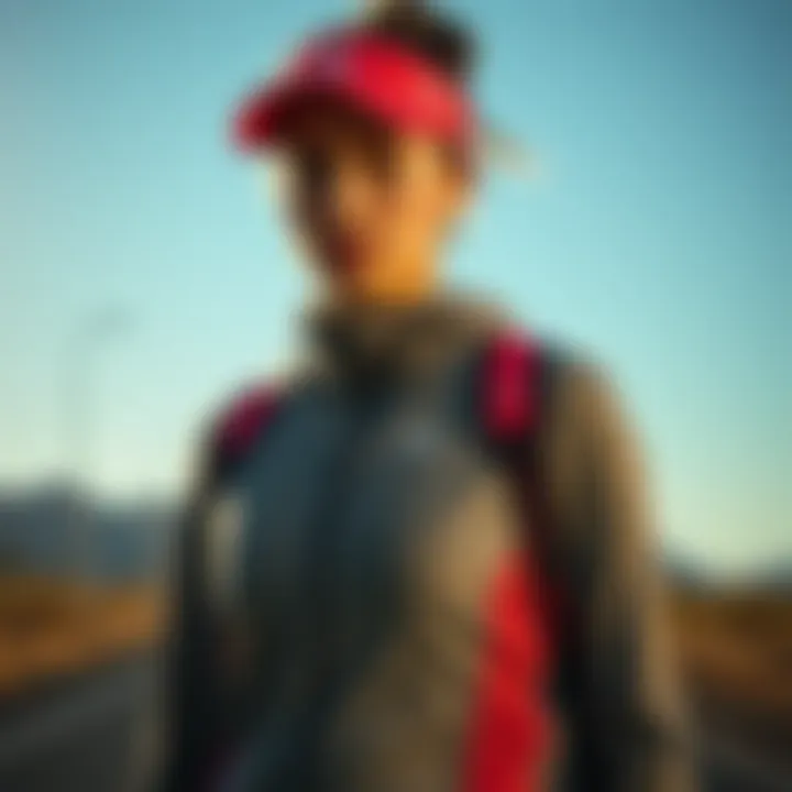 Stylish running accessories complementing athletic wear