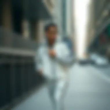 Dynamic Adidas tracksuit showcasing comfort and style in an urban setting.