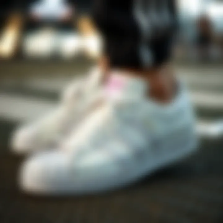 Design Features of the Classic Detailed view of the design features of Adidas Superstar Classic