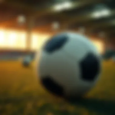 High-performance sports ball in action