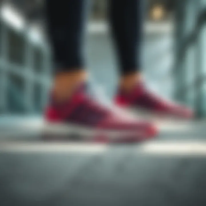 Adidas sneakers displayed in an athletic setting