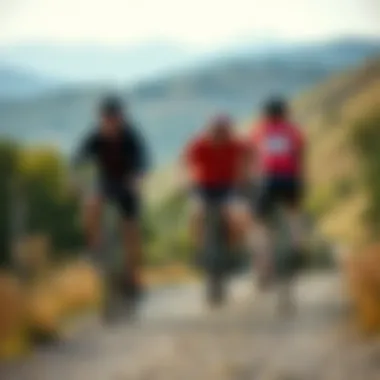 Connecting Through Cycling Adventures Group of cyclists on a scenic trail