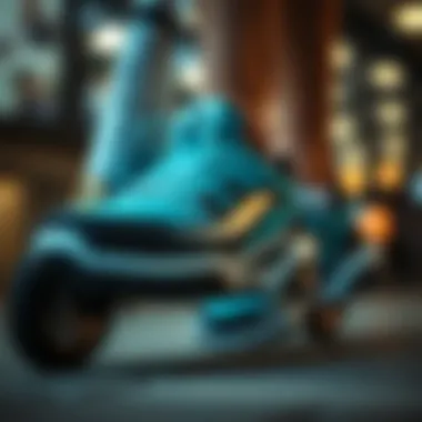 The Importance of Comfort in Summer Scooter Shoes Close-up of comfortable scooter shoes with ergonomic design