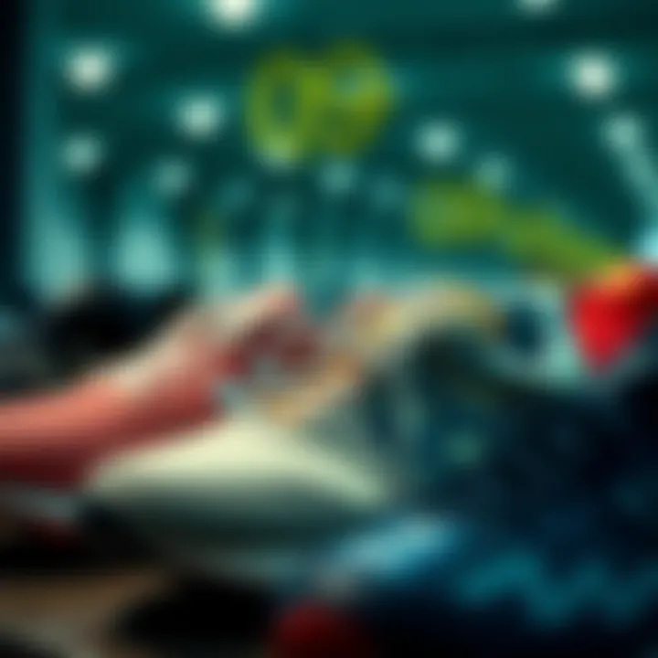 Diverse Selection of Athletic Footwear Diverse selection of athletic footwear