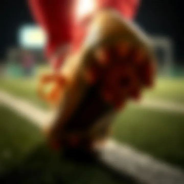 Close-up of a football boot highlighting its sole