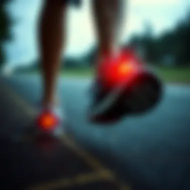 Illustration of injuries related to improper footwear