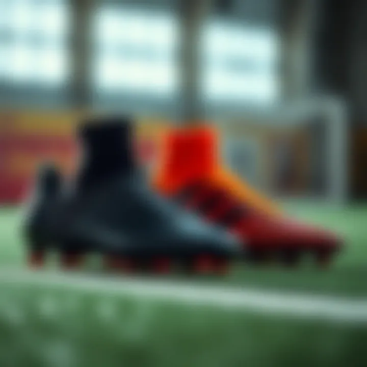 Comparison of different types of football boots