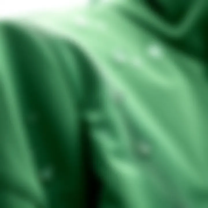 Waterproof Fabric Detail A close-up view of the waterproof fabric texture, highlighting its functionality and durability.