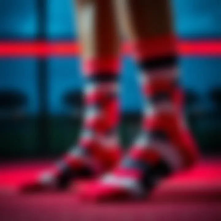 Stylish athletic socks in trendy designs