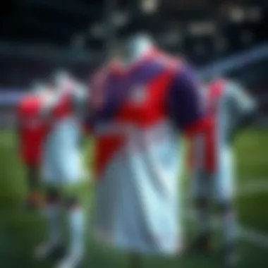 Trendy football jersey designs displayed