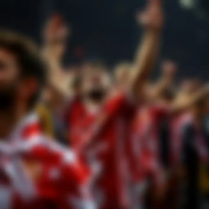 Illustration of fans wearing the Galatasaray centennial jersey