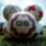 Diverse GS Football Designs A selection of GS footballs showcasing different designs and quality standards