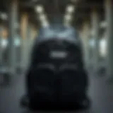 Stylish gym backpack with various compartments