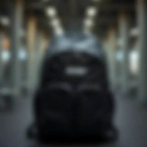 Stylish gym backpack with various compartments