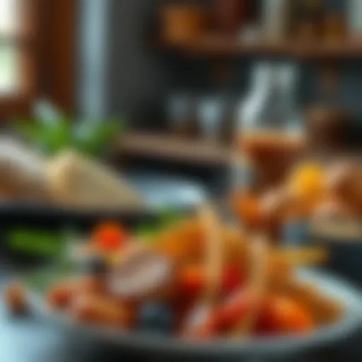 High-protein food assortment on a plate