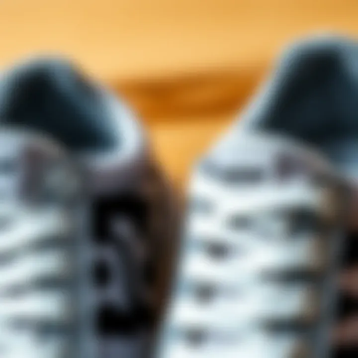 Close-up of the materials used in Hummel Porter sports shoes highlighting quality and durability.