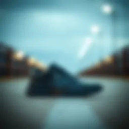 Elegant design of Hummel Porter unisex black sports shoes showcasing its aesthetic appeal.