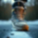 A detailed view of the Hummel winter shoe showcasing its unique design and texture