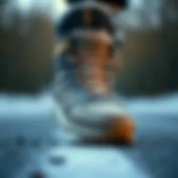 A detailed view of the Hummel winter shoe showcasing its unique design and texture