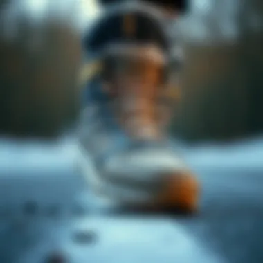 A detailed view of the Hummel winter shoe showcasing its unique design and texture