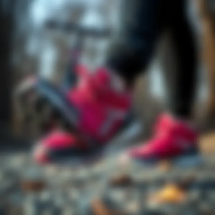 An athlete wearing Hummel winter shoes during an outdoor activity, highlighting comfort and performance