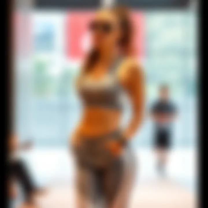 Modern Athletic Style for Slim Figures Stylish athletic outfit showcasing a modern fit for slender bodies