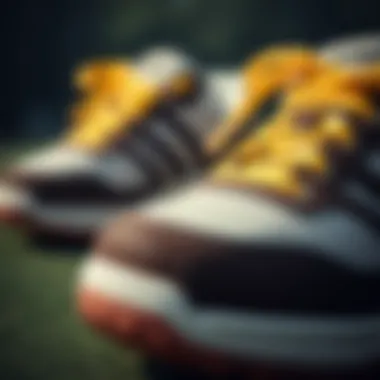 High-Quality Materials in Tennis Shoes Close-up of high-quality materials used in tennis shoes