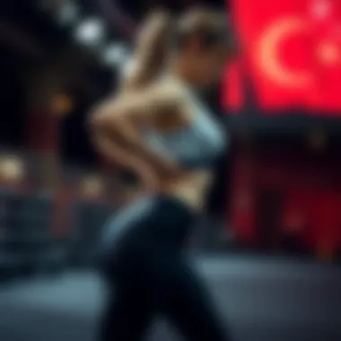 Illustration of hip movement and posture correction