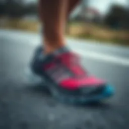 Running shoes designed for marathon performance