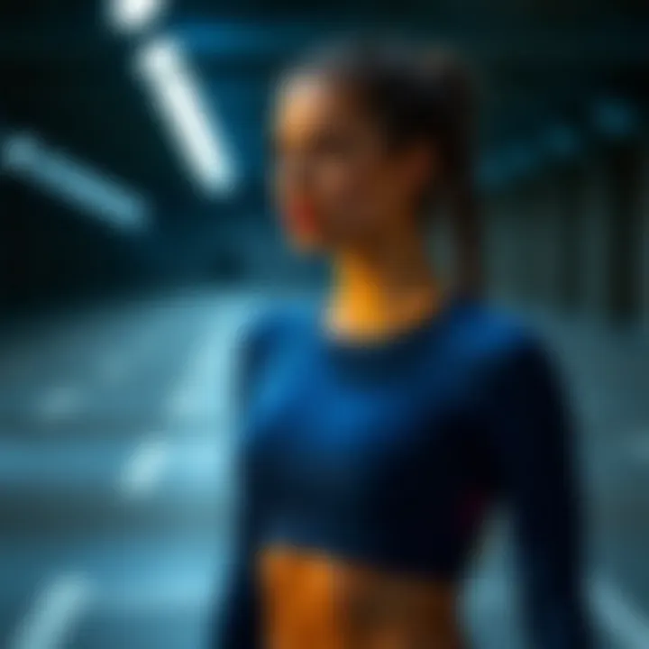 Material choices for blue base layers in sports apparel