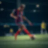 Neymar showcasing the Hypervenom football boots during a match