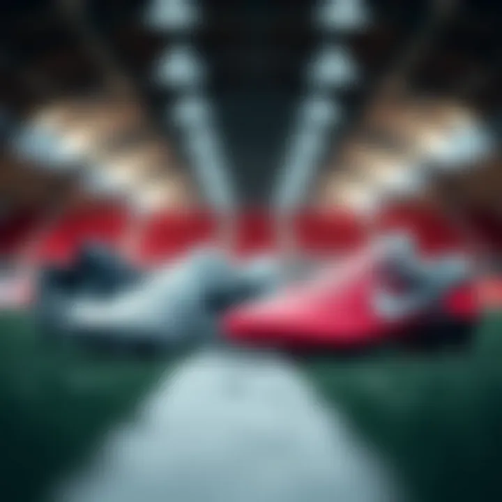 Comparison chart featuring Nike Air Zoom cleats against other similar models