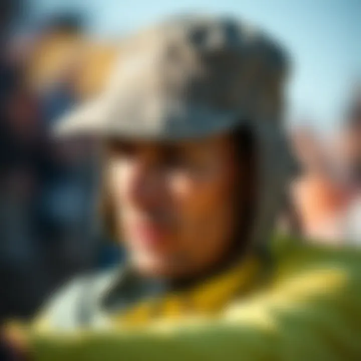 Nike Fisherman Hat in Action Athlete wearing Nike fisherman hat during outdoor activity