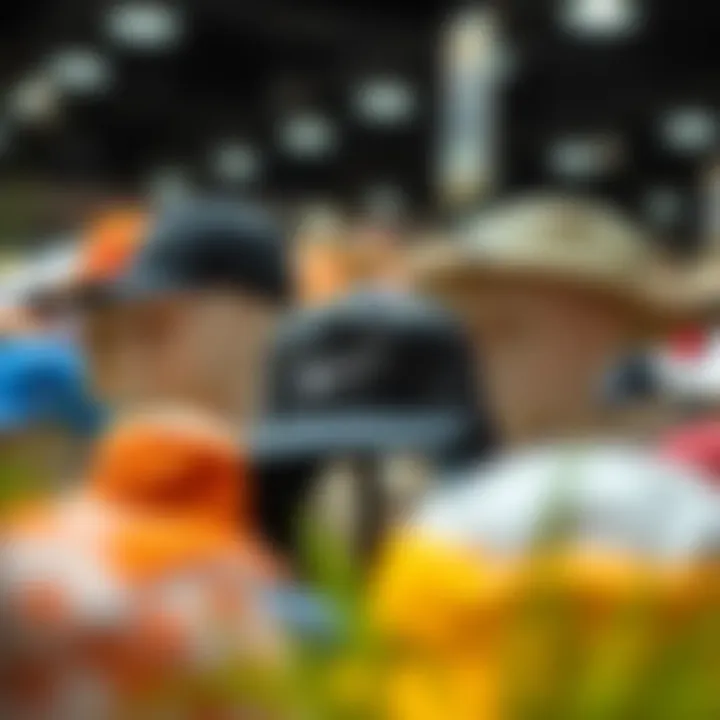 Diverse Styles and Materials of Nike Fisherman Hats Various styles and materials of Nike fisherman hats displayed