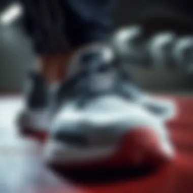 Design Features of Nike Half Shoes Close-up of Nike half shoes showcasing design details