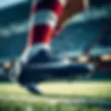 Dynamic shot of a professional footballer showcasing Nike cleats on the field