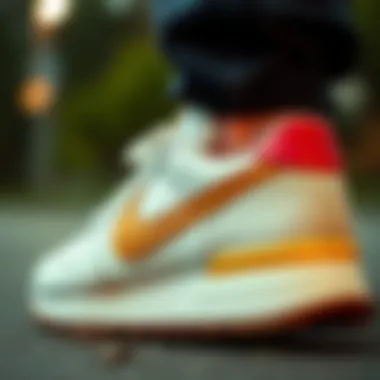 A close-up of a classic Nike retro sneaker showcasing its vintage design and modern enhancements