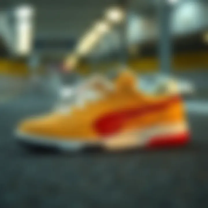 Iconic design of the 1980s panther sports shoes