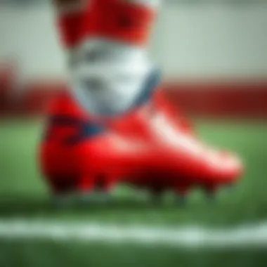 Comparison of different stud types on football boots