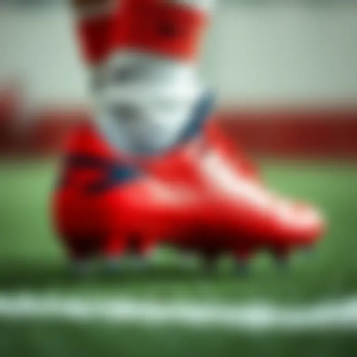 Comparison of different stud types on football boots