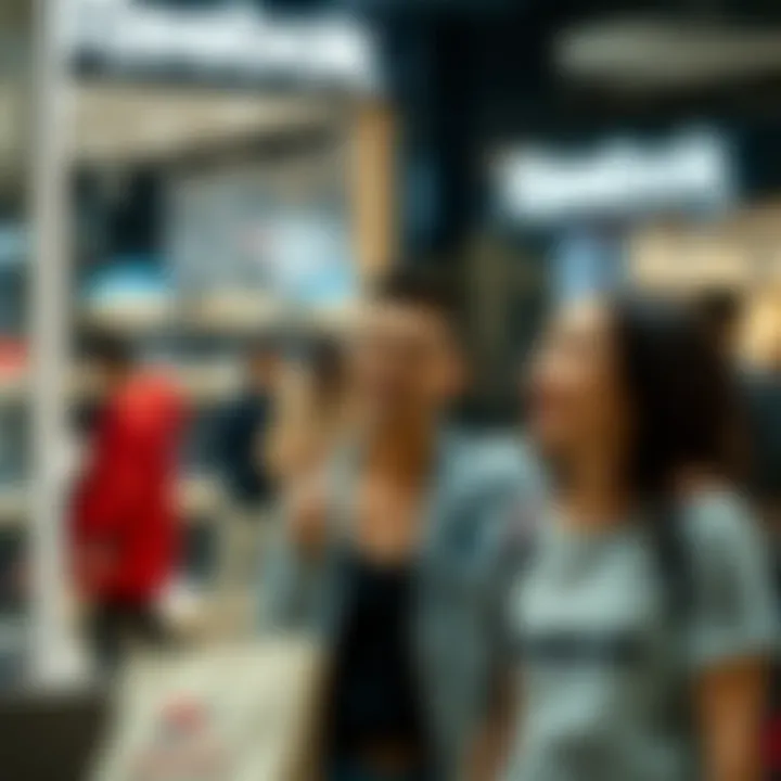 Satisfied Shopper at Reebok Happy shopper enjoying the shopping experience at Reebok