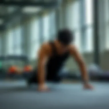 Demonstration of proper sit up technique