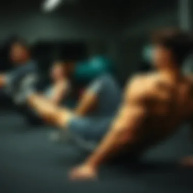 Different variations of sit ups