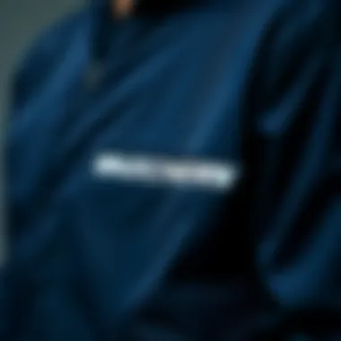 Close-up of the fabric and material of Skechers jacket