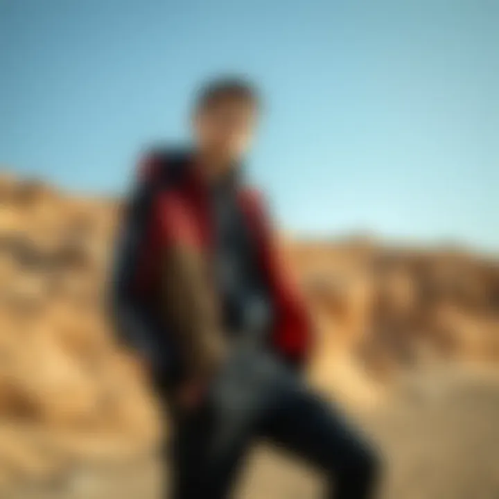 A model showcasing the versatility of a Skechers jacket