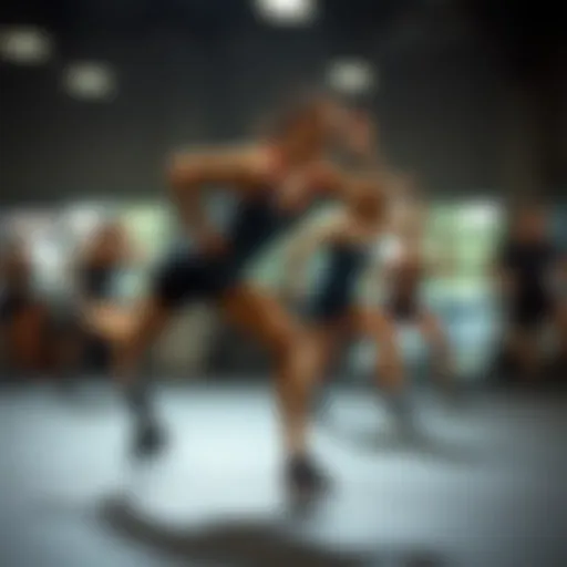 Dynamic Workout Session Dynamic workout session showcasing a variety of exercises