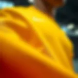 High-performance sports fabric showcasing breathability and comfort