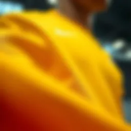 High-performance sports fabric showcasing breathability and comfort