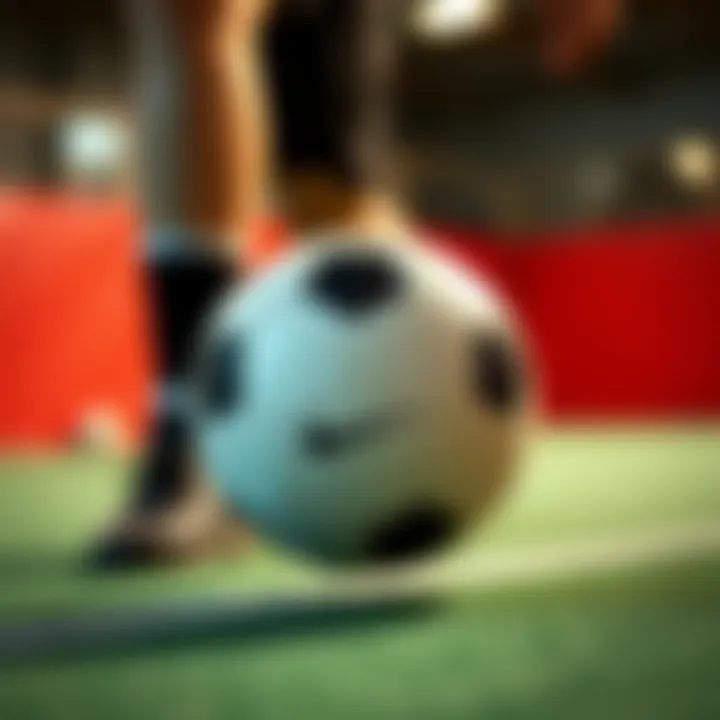 Stylish sports apparel paired with a top-notch ball